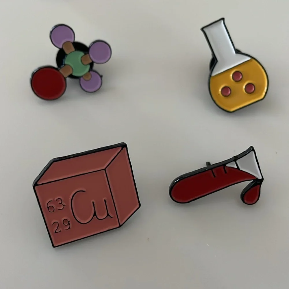 New. Science Enamel Pin Collection - Picture 2 of 4